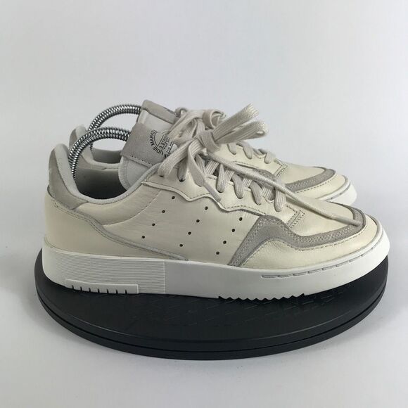 Adidas SuperCourt Luxury White Leather Casual Shoes EE6047 Women’s Size 7.5 - Picture 4 of 12